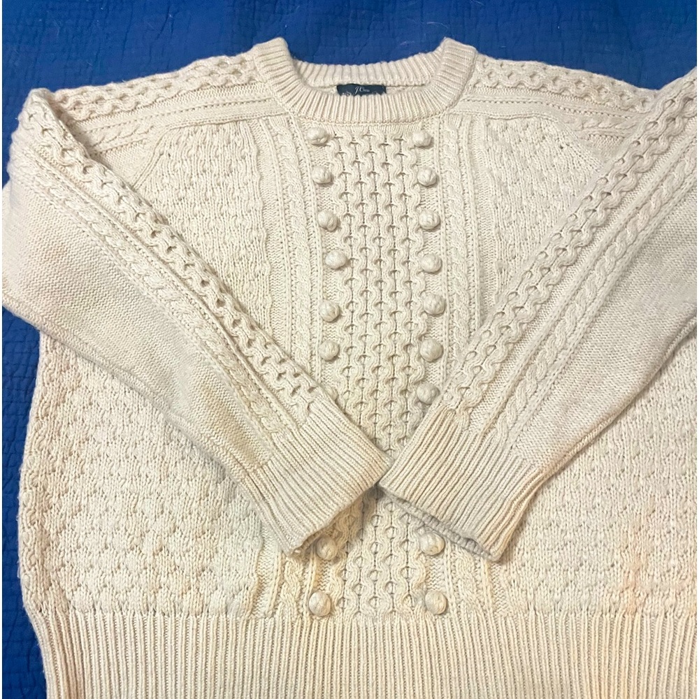 Women’s J.Crew Popcorn Cable Sweater XL